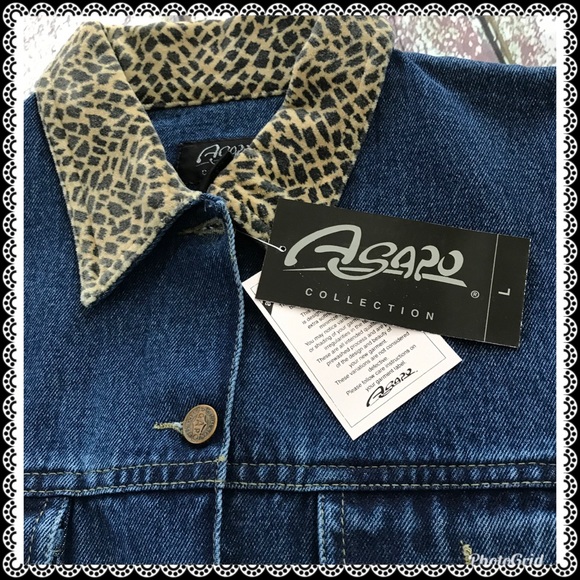 ASAPO Jean jacket, NWT size L - Picture 5 of 6